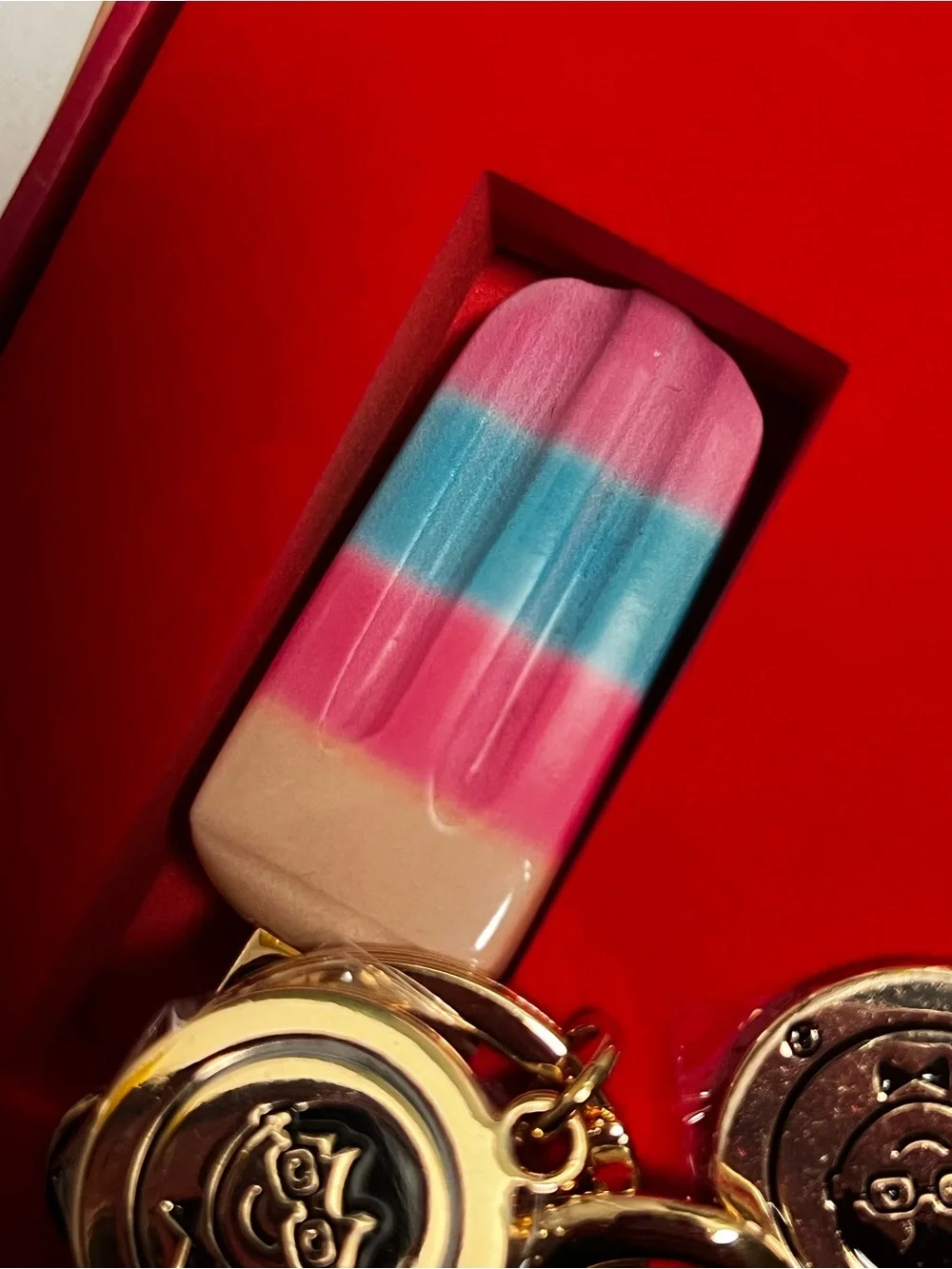 NWT - JonnyPops Rainbow Popsicle Keychains